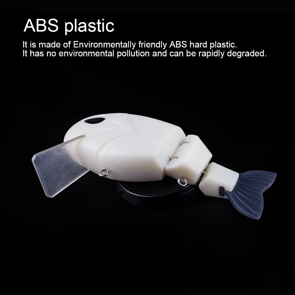 Hanlin DIY 2 uds 120MM 47G sin pintar multiarticulado Swimbait cola suave duro Señuelos de Pesca espacios en blanco Wobbler cebo flotante aparejos - imagen 5