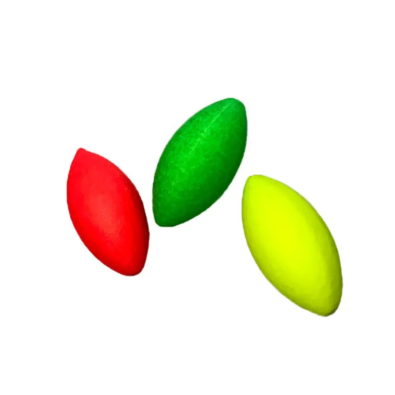 10 Uds. De cola flotante, frijoles llamativos, flotador móvil, emisor de señal de cola, frijoles visuales, herramientas de aparejos de Pesca rojas/amarillas - imagen 5
