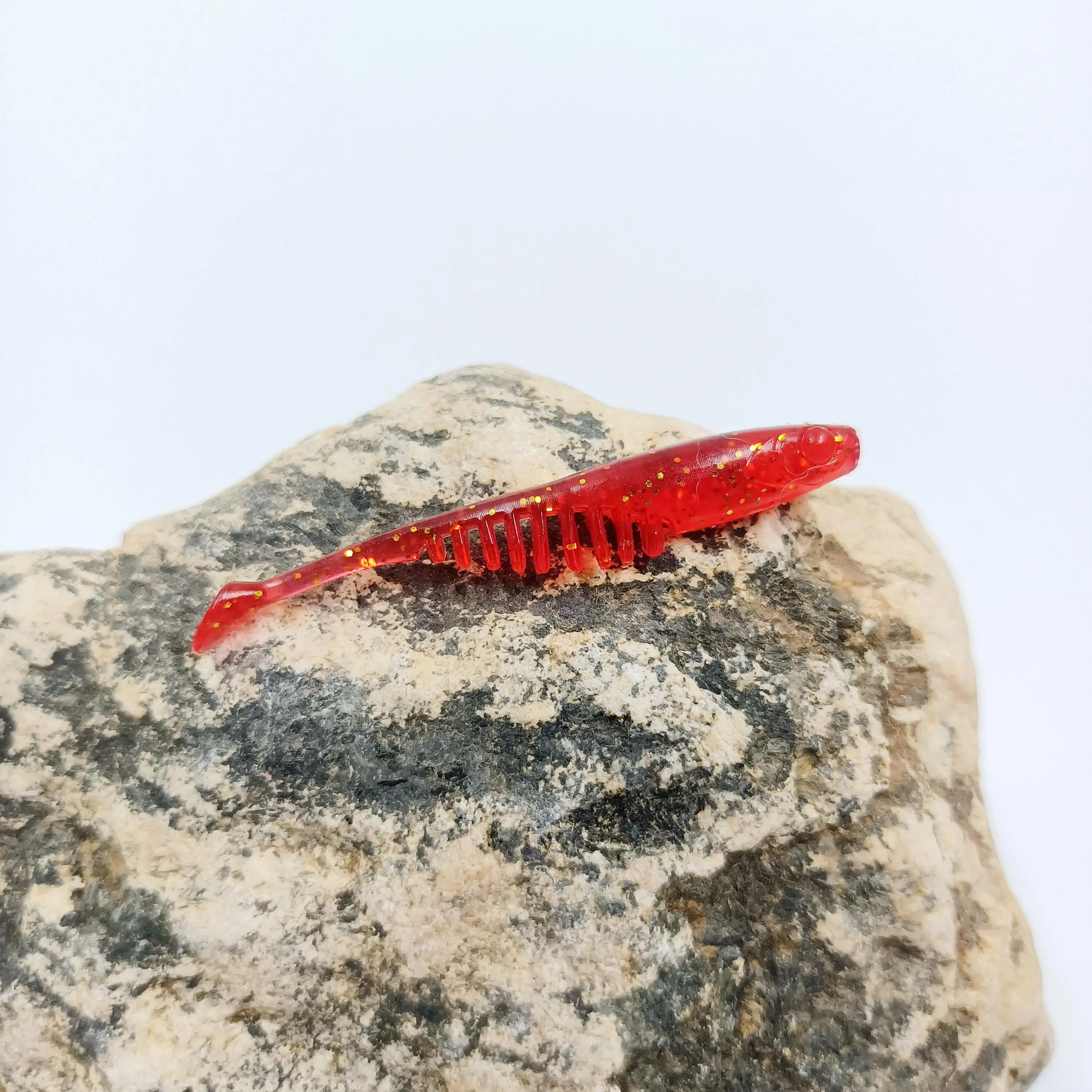 DUODUOYU 10 Uds 5,5 cm Mini Señuelos de Pesca blandos 0,8g plantilla cebo suave señuelos artificiales silicona Swimbait lubina Pesca aparejos de Pesca - imagen 5