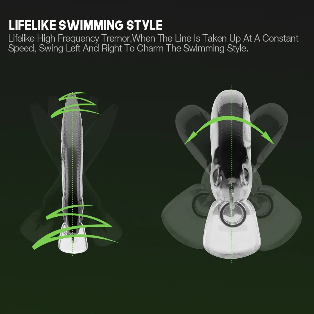 TSUYOKI Humpback 46 pececillo hundido 46mm 4g pesca en río juego de Ajing señuelo plástico trucha cebo Duo GH46 Humpback Wobblers - imagen 4