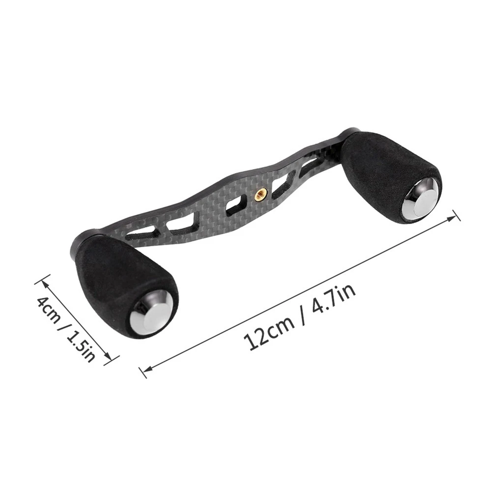 Mango de carrete de pesca duradero de alta calidad, reemplazo de agarre EVA para diestros, perilla de bricolaje de fibra de carbono, balancín - imagen 5