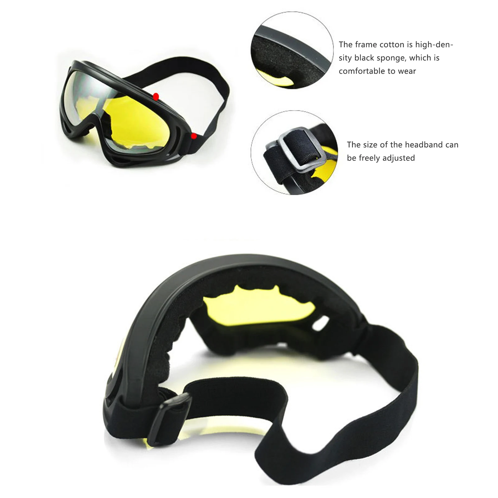 Gafas de esquí X400 para invierno, gafas de esquí a prueba de viento y rana para hombres y mujeres, gafas protectoras para ciclismo al aire libre, 1 unidad