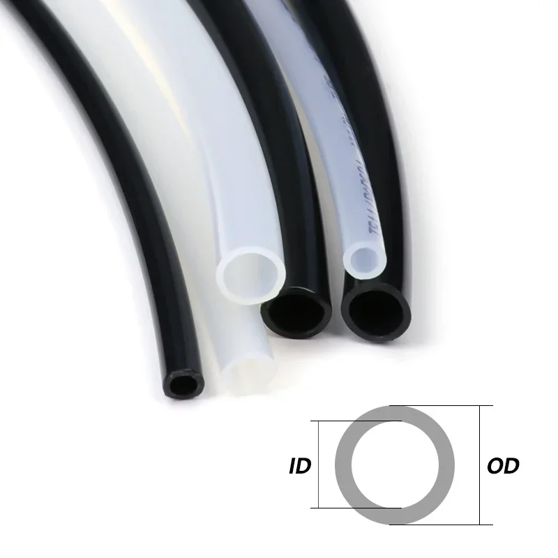 Tubo de nailon PA6 de 1 ~ 10 metros, negro transparente OD4 ~ 16mm × ID2 ~ 13mm, compresor de aire neumático de alta presión, tubo de aceite de poliamida rígido y liso - imagen 3