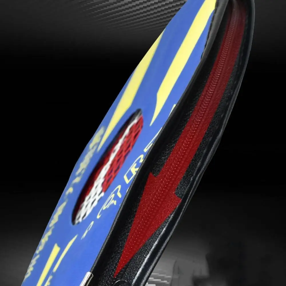 Funda de lona para raqueta de bádminton – Resistente y profesional en negro y azul - imagen 3