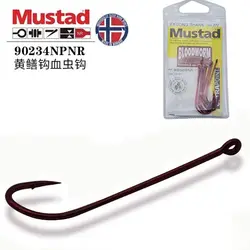 Mustad 90234 Anzuelos púas mango largo sangre roja conger anguila