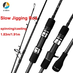 Caña Slow Jigging AI-SHOUYU 2026 – Potencia MH fibra de carbono barco