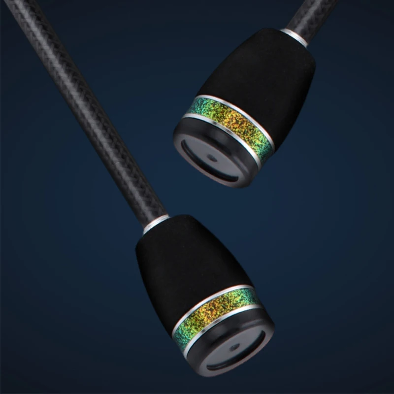 Caña de pescar giratoria de fibra de carbono ultraligera, señuelo rápido, cebo 2-10G peso de línea 10-35LB para estanque de depósito y corriente - imagen 2