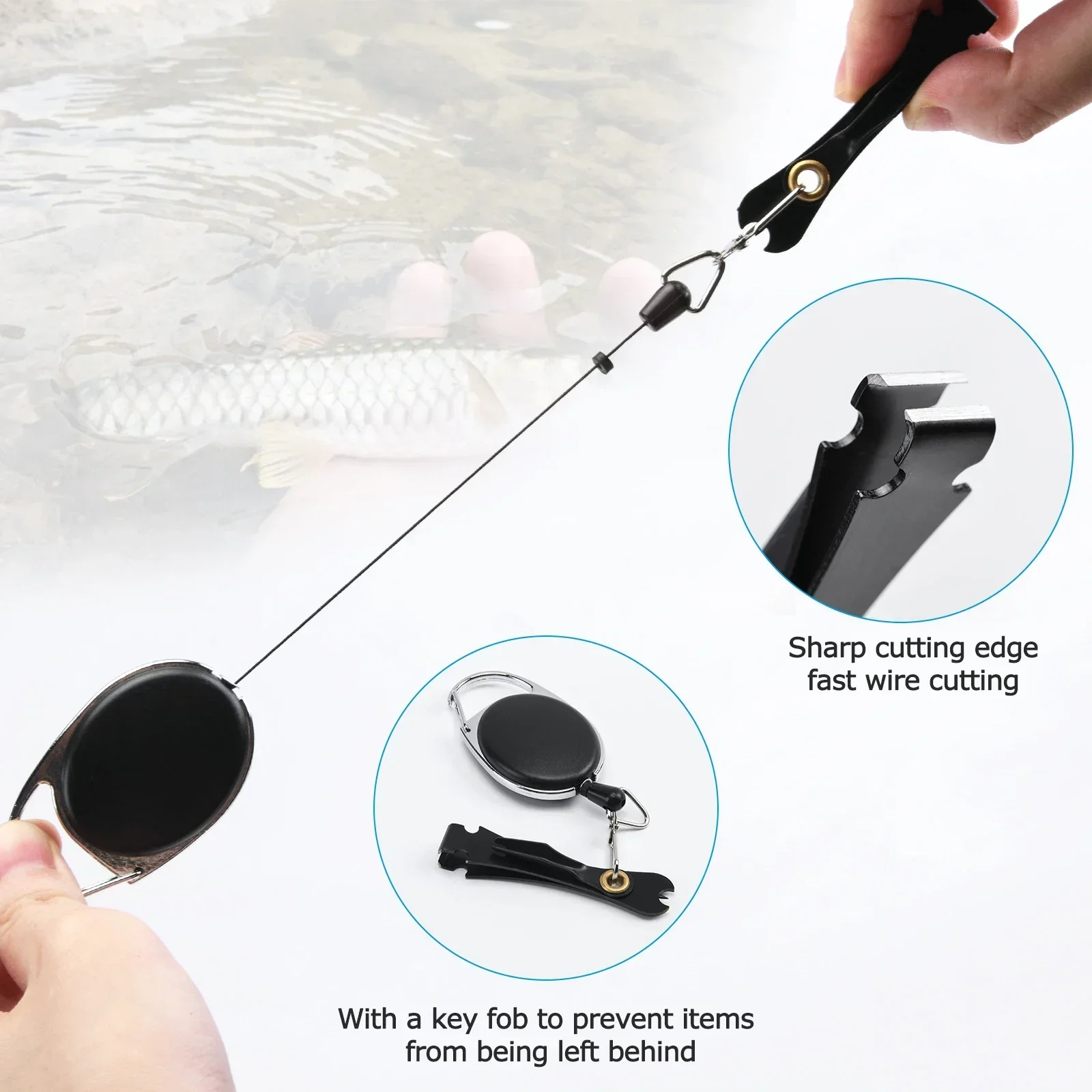 Goture Combo pesca a mosca – Caña carbono, carrete y tubo PVC - imagen 2