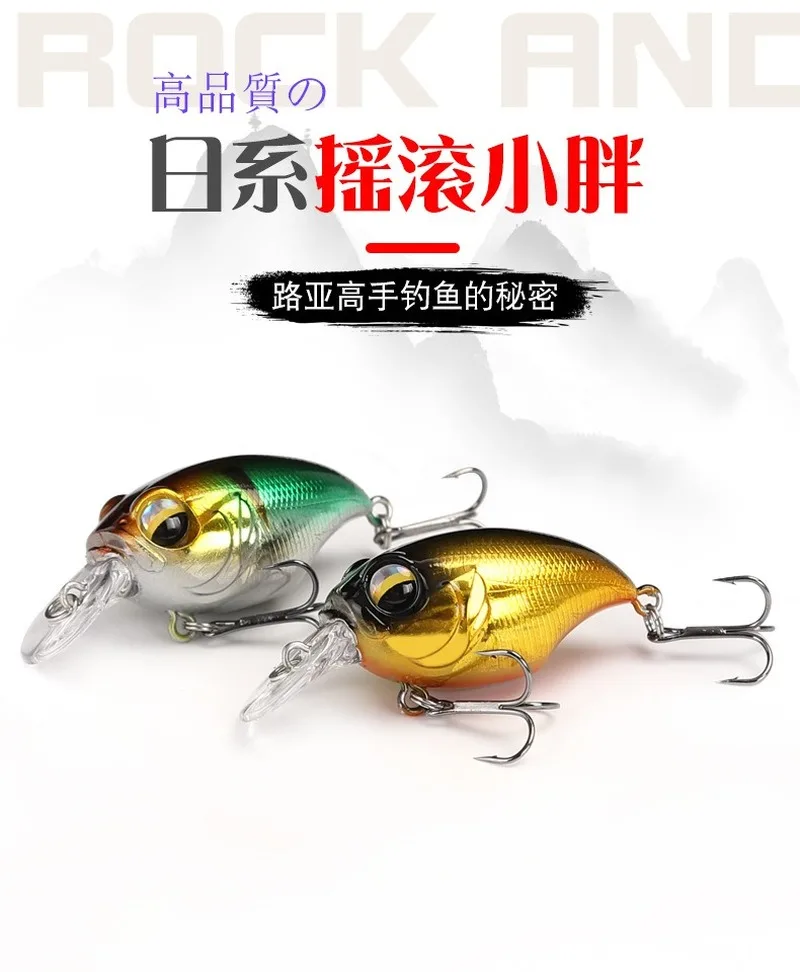 Nuevo señuelo Crankbait Wobblers 38mm/8g 48mm/11g ganchos de alta calidad 10 colores diferentes cebo Artificial manivelas de pesca duras - imagen 3