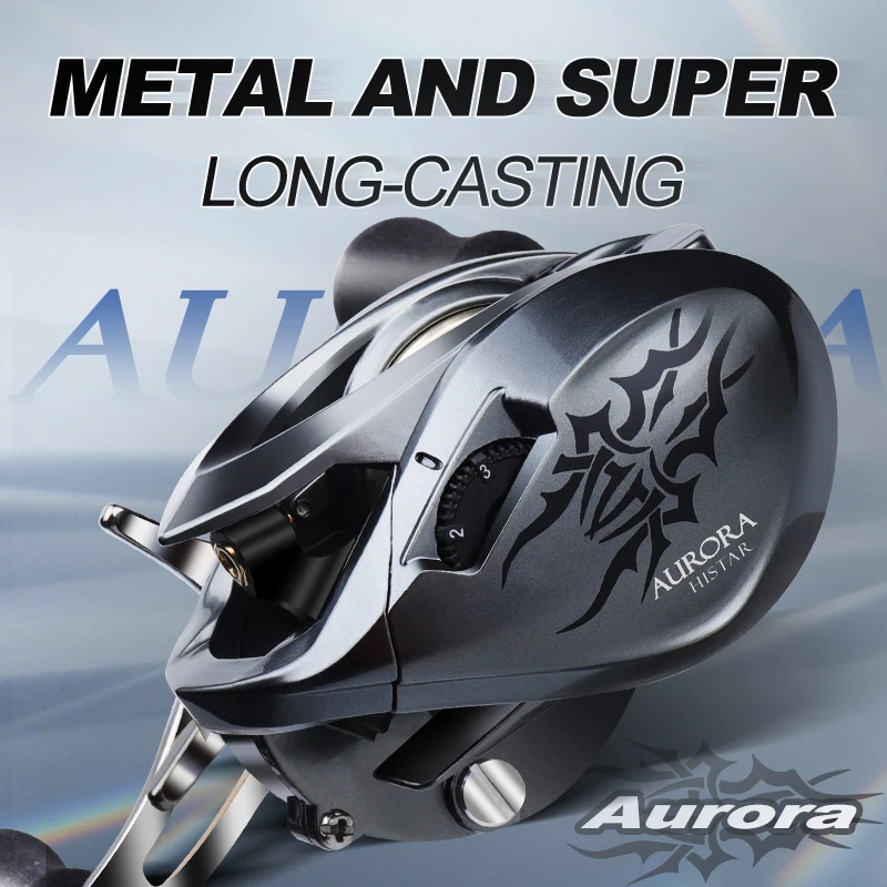 Histar Carrete Baitcasting 7.3:1 – 8kg Freno y Rotor Metálico - imagen 5