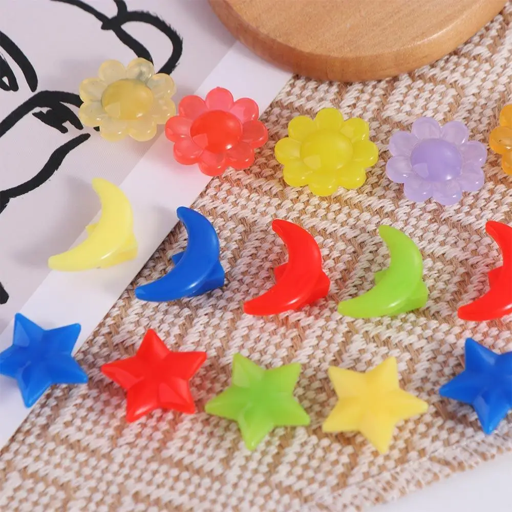 Cuentas de colores a rayas para rueda de 20 piezas, abalorios de colores para radios, Estrella Brillante, rueda de bicicleta, plástico, colores mezclados, regalos para niños - imagen 3