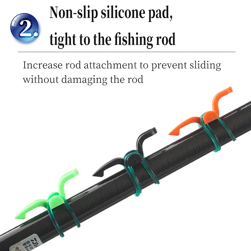 SQUID KING-soporte para anzuelo de pesca, 2 uds., gancho para caña de pescar, cebo, accesorios portátiles, herramientas, anzuelos de plantilla de señuelo fijo - imagen 3