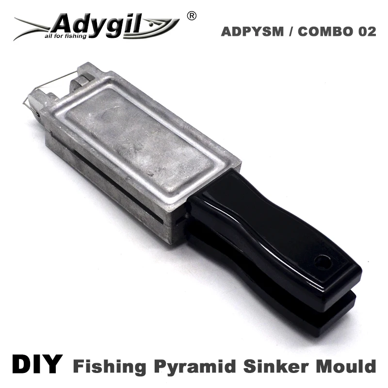 Molde de plomo piramide Adygil – 5 cavidades artesanal para pesca - imagen 4