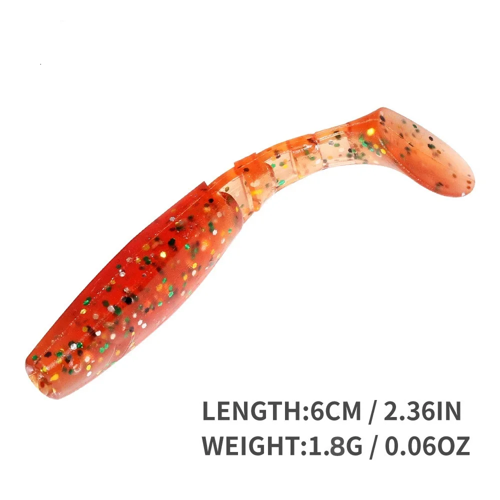 Señuelos de pesca 20 piezas señuelo suave de plástico Jigging Swimbait Artificial Wobbler cebo de silicona gusano Crankbaits pesca en el mar para Lucio - imagen 3