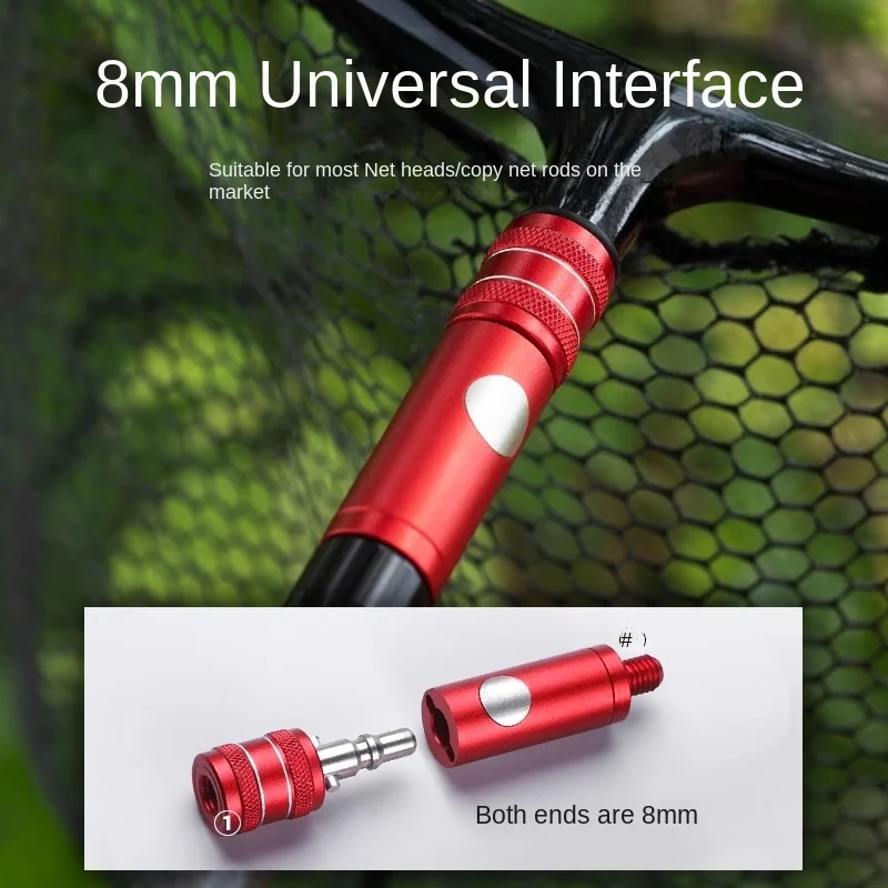 LINNHUE conector rápido 8mm conector universal cabeza y varilla convertidor portátil accesorios de equipo de pesca - imagen 4
