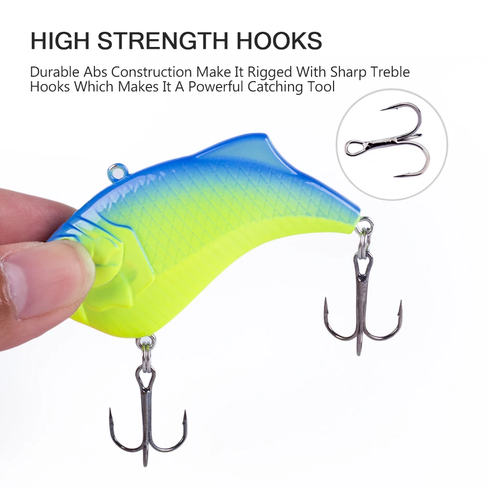 Hanlin-señuelo de pesca de 5CM/12G, aparejo de cebo duro, Crankbait, Wobbler, estilo japonés, VIB, para principios de primavera - imagen 5