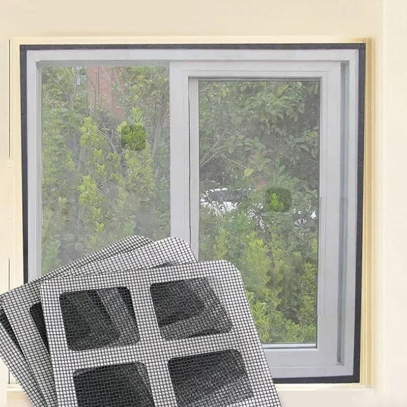 Nuevo 24 uds/6 hojas arreglar tu pantalla de ventana de malla de red para el hogar reparación antimosquitos parches de pantalla pegatinas - imagen 3