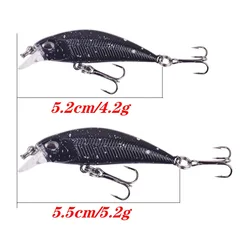 Crankbait Minnow para Lucio - Cebo duro de plastico 5,5 cm