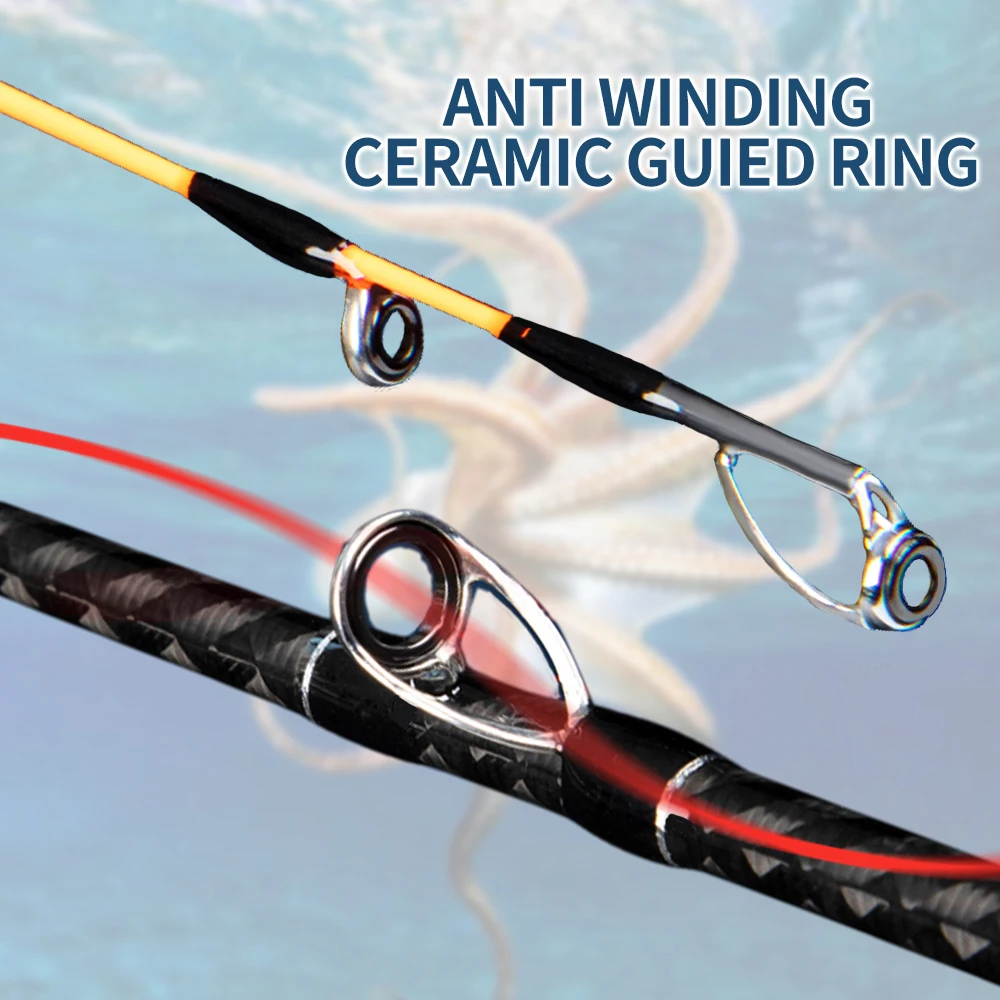 ROLLFISH B175H – Caña slow jigging con punta titanio para calamar - imagen 3