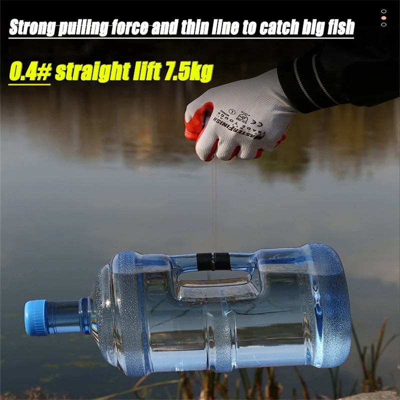 ZUKIBO-microlínea de pesca de 0,05mm, hebras trenzadas de PE, 1000m, línea multifilamento suave japonesa, pesca en el mar, carpa, herramienta de línea de alambre con mosca - imagen 5