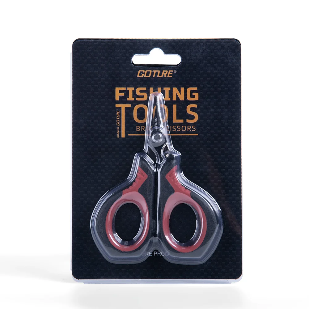 Tijeras de pesca profesionales Goture, cuchillas dentadas, Gandle antideslizante, herramientas de pesca multifuncionales para exteriores, regalo para hombres - imagen 2