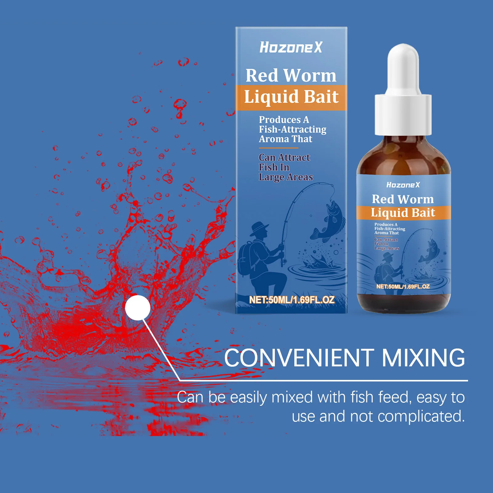 HozoneX-cebo de pescado adecuado para pesca, señuelo de pescado portátil y compacto, señuelo dulce, pesca salvaje, carpa, señuelos de alimentación, señuelo suave - imagen 2