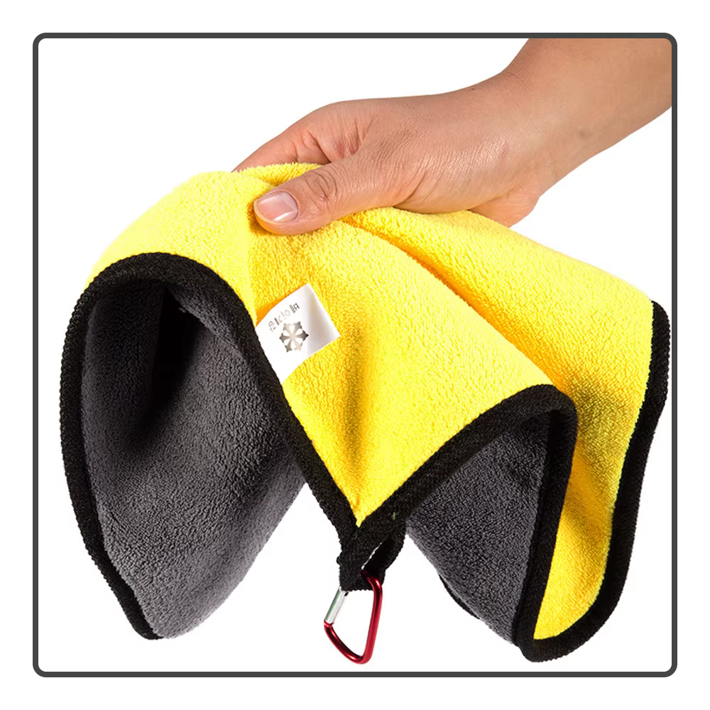 Toalla de pesca especial con cordón, cebo absorbente de agua grueso de secado rápido, toalla antiadherente, suministros de pesca, 1 ud. - imagen 3