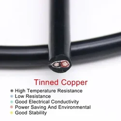 Cable de silicona flexible trifilar de cobre alta temperatura