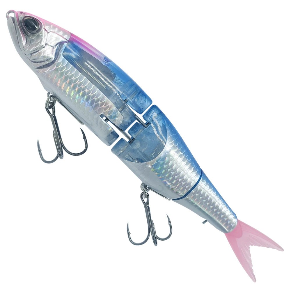 BASSKING-señuelo de lápiz flotante con Flash integrado, cebo de 19cm/50g, de varias secciones - imagen 2