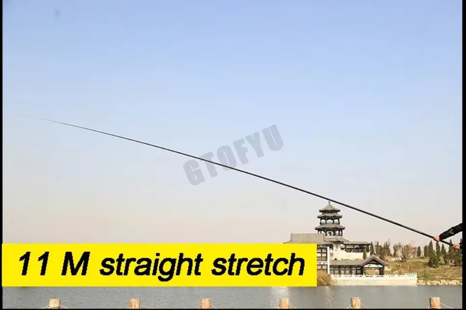 Experimente la emoción de la pesca con nuestra caña recta de 11 m