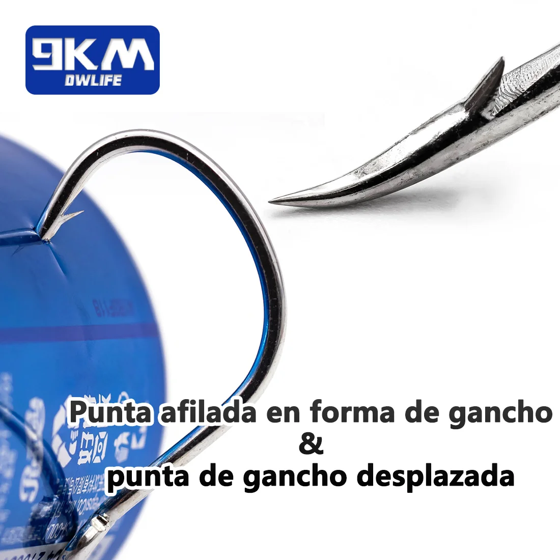 Anzuelos de pesca de 9KM, anzuelos de cebo vivo para agua salada, 25 ~ 100 Uds., anzuelos circulares, anzuelos de bagre, anzuelo sin compensación de espacio amplio, anzuelo de púas de pulpo para lubina - imagen 5