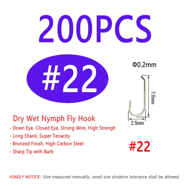 200PCS Size 22