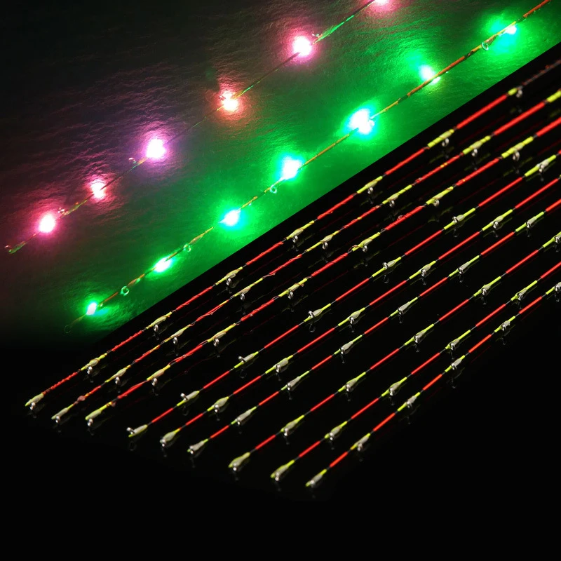 Punta de caña de pescar LED, ancho de hoja de 0,3/0,4/0,5 cm, cabeza de caña de aleación de titanio, accesorios de reparación de modificación de caña de pescar práctica