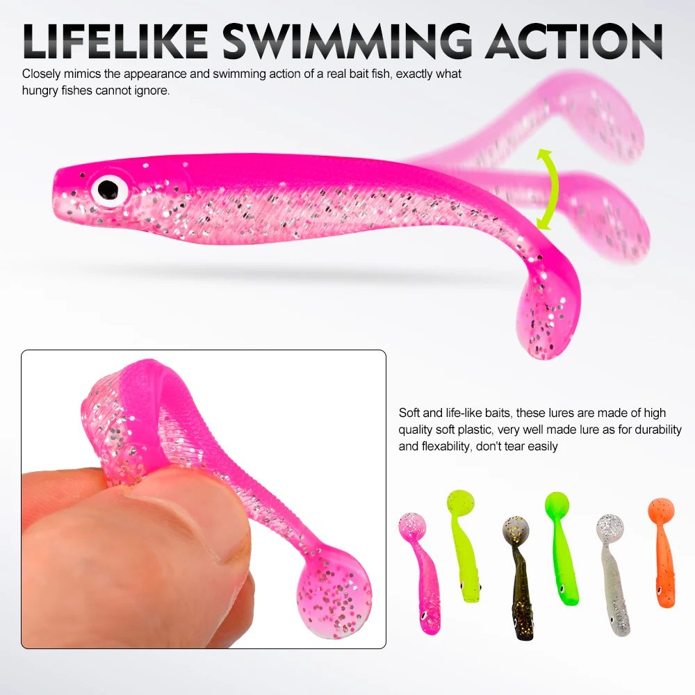 Proberos Bionic Eyes Paddle Tail – Señuelo vinilo para lubina - imagen 5