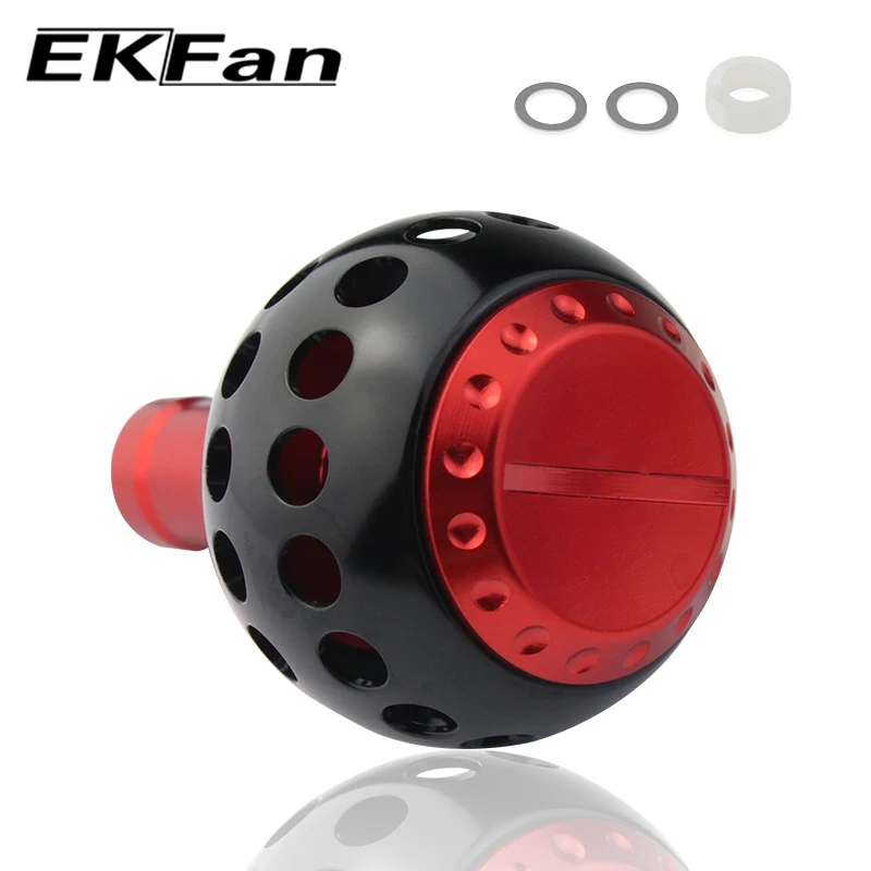 EKFan-carrete de pesca de aleación de aluminio, perilla de mango de 38MM, adecuado para fundición de cebo y carrete giratorio, piezas de accesorios, 1 unidad - imagen 4