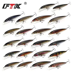 FTK MINNOW: Señuelo flotante 12 g, 10 cm, ojo 3D, crankbait para lucio