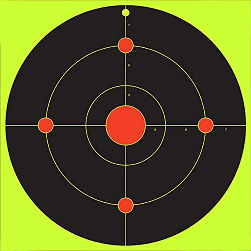 Adhesivo de 8 pulgadas para interior y exterior, 3 estilos, 10 unids/lote, objetivo de flor para salpicaduras, objetivo de reactividad para tiro, fijadores de Rifle/pistola - imagen 4