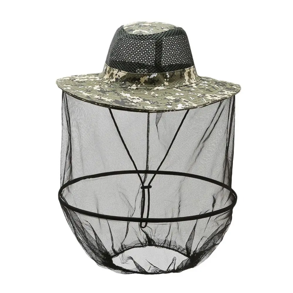 Sombrero antimosquitos con protección solar para exteriores, gorra plegable informal para pesca, protección contra insectos y abejas, sombrero de cubo con protección repelente - imagen 5