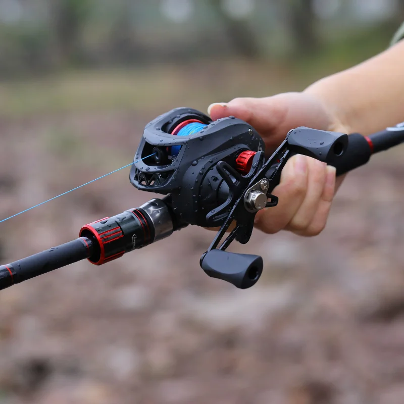 Sougayilang-carrete de pesca ligero, accesorio con freno magnético de arrastre máximo, alta velocidad, relación de transmisión 7,2: 1, 8kg - imagen 5