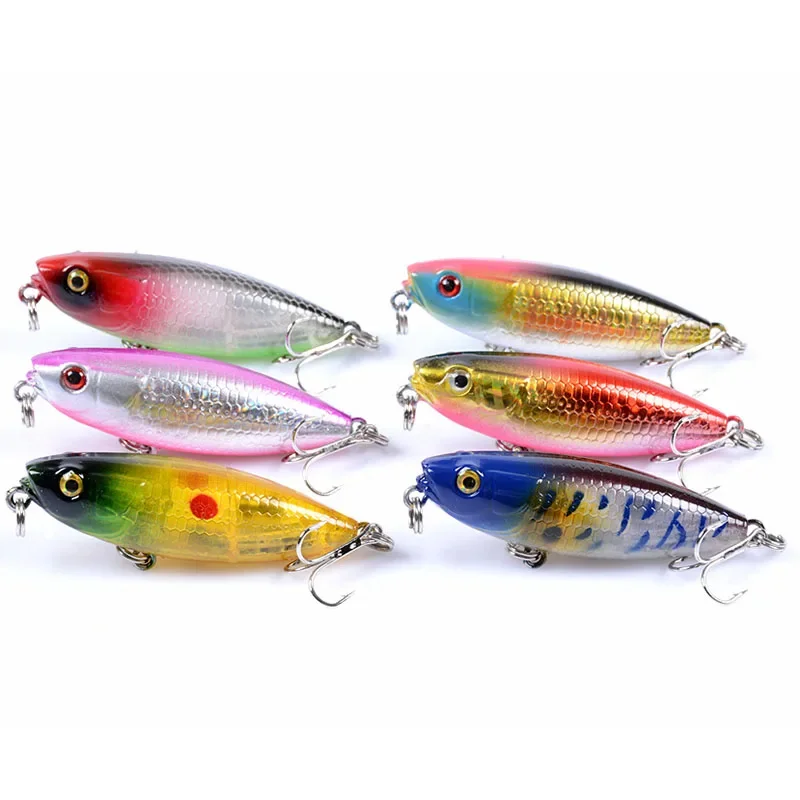 Señuelo de pesca cebo Swimbait Jerkbait lápiz 59mm 7,8g caminar perro señuelos flotantes cebo de lubina luer lápiz flotante superficie palo - imagen 4