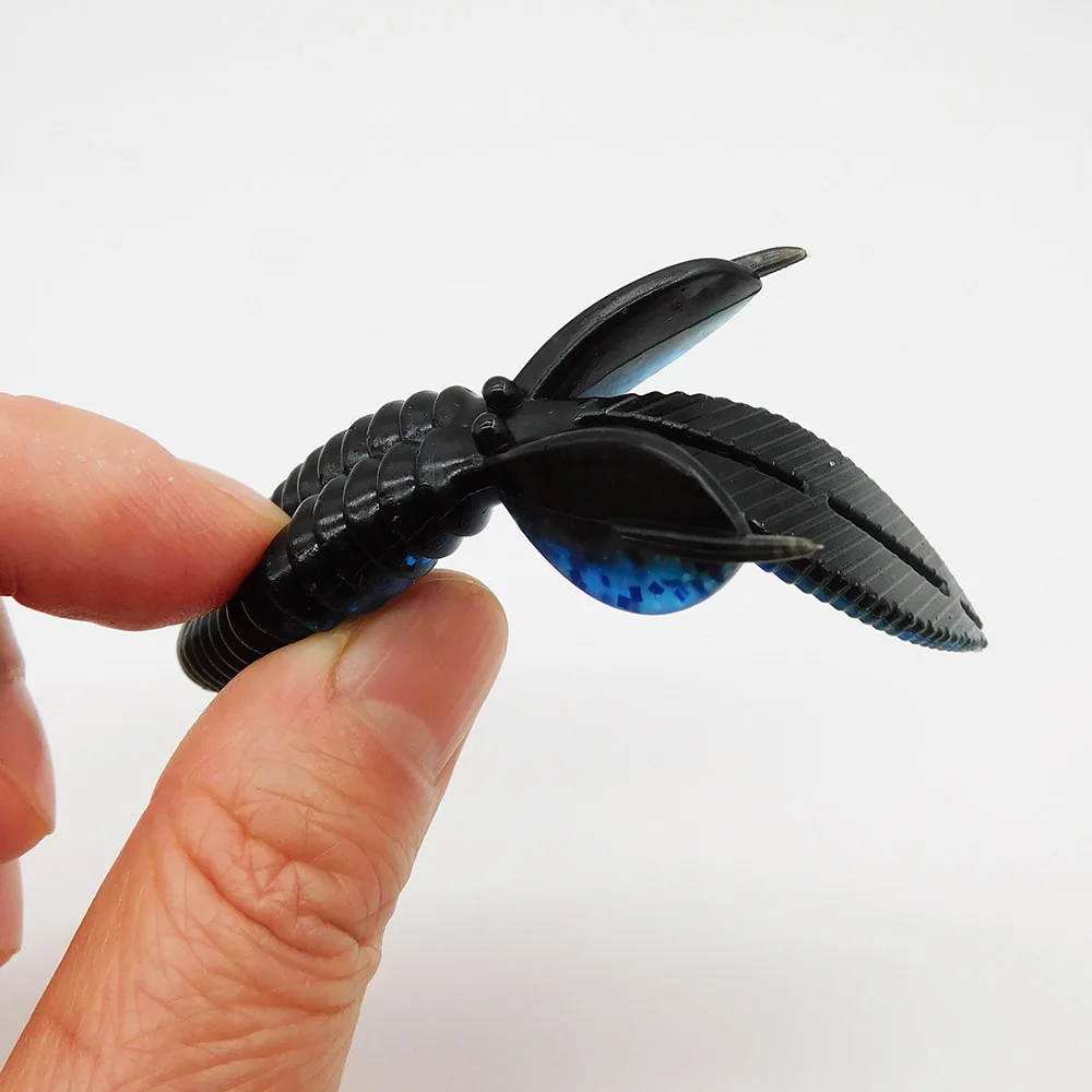 ESFISHING 6 uds Leurre de calavera suave 100mm 9g cebo de silicona Artificial señuelo de pesca Crankbait aparejos flexibles para pesca en el mar - imagen 3