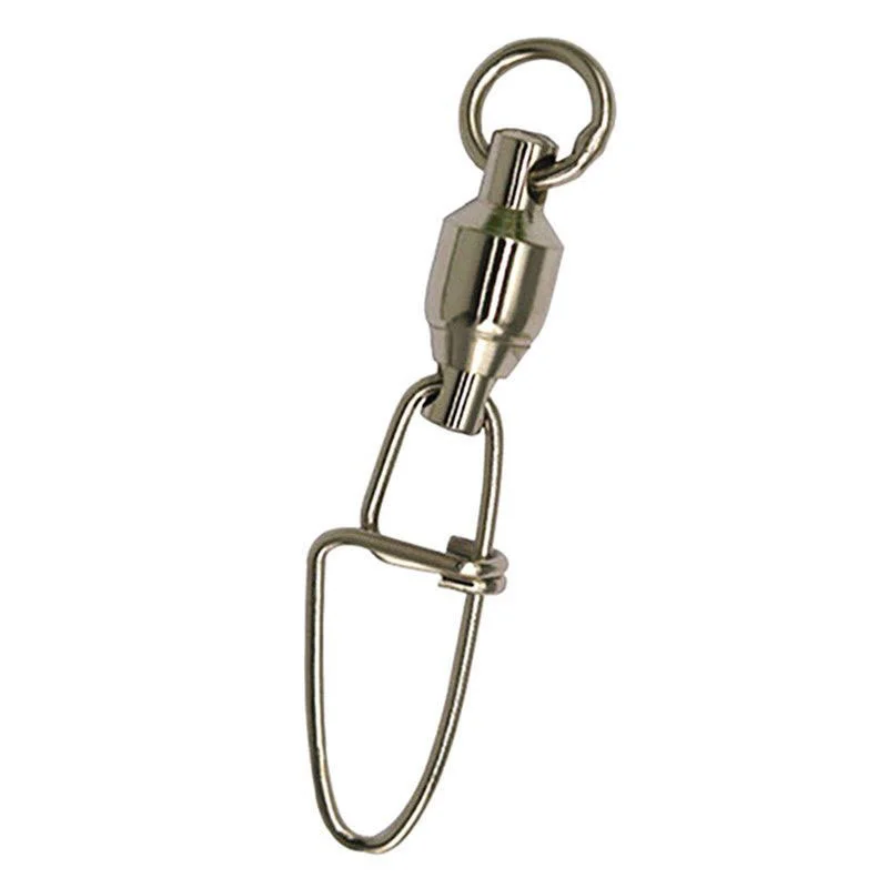 Rodamiento de bolas giratorio, Conector de cobre y acero inoxidable, cierre cruzado, accesorio de Pesca, 50 Uds./lote - imagen 5