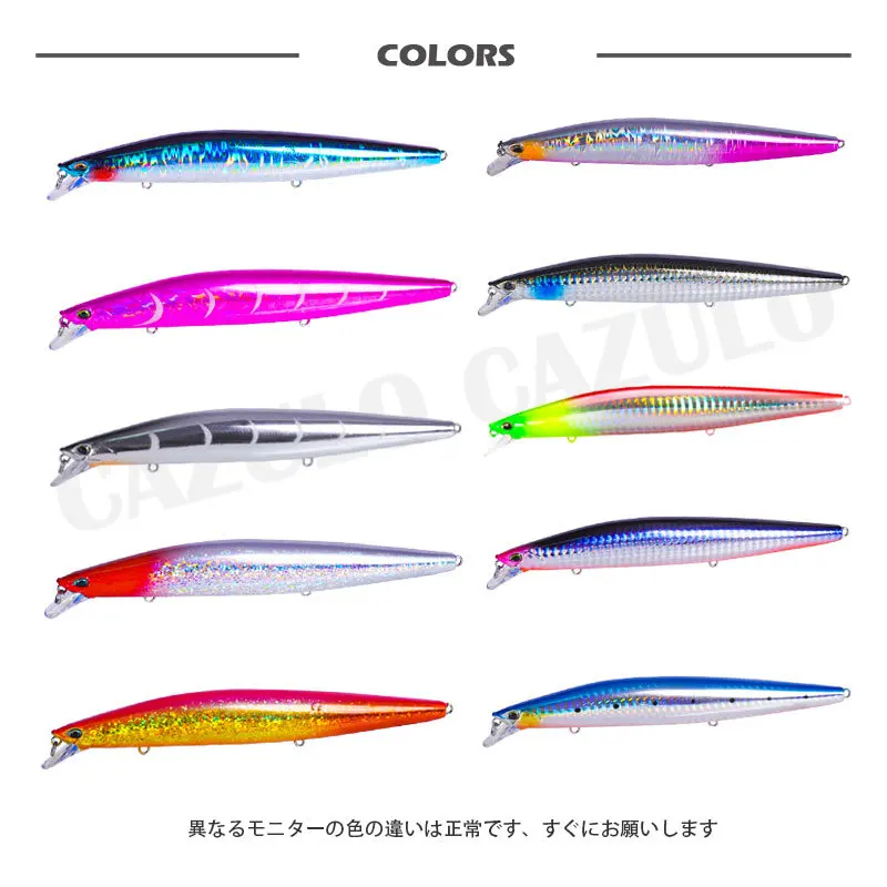 Señuelo de pesca de pececillo de hundimiento, equipo de pesca de largo alcance, 2022mm, 26g, Isca, Artificial, Peche A La carpa, Leurre, 140 - imagen 3