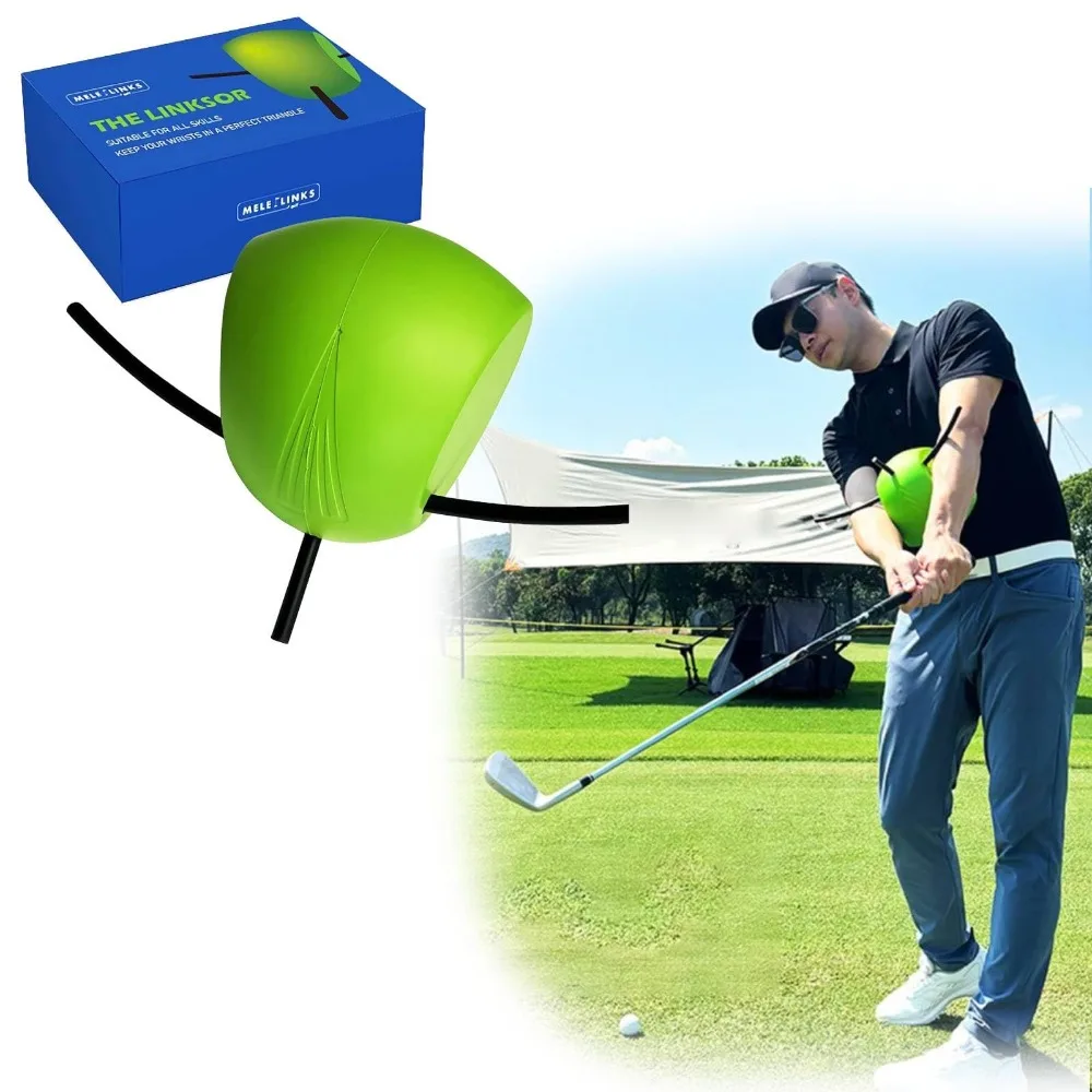 Nuevo Ayuda de entrenamiento, Corrector de Swing de Golf, herramienta de ayuda, cabezal de varilla de alineación, pelota de conexión, entrenador de Swing de Golf - imagen 3