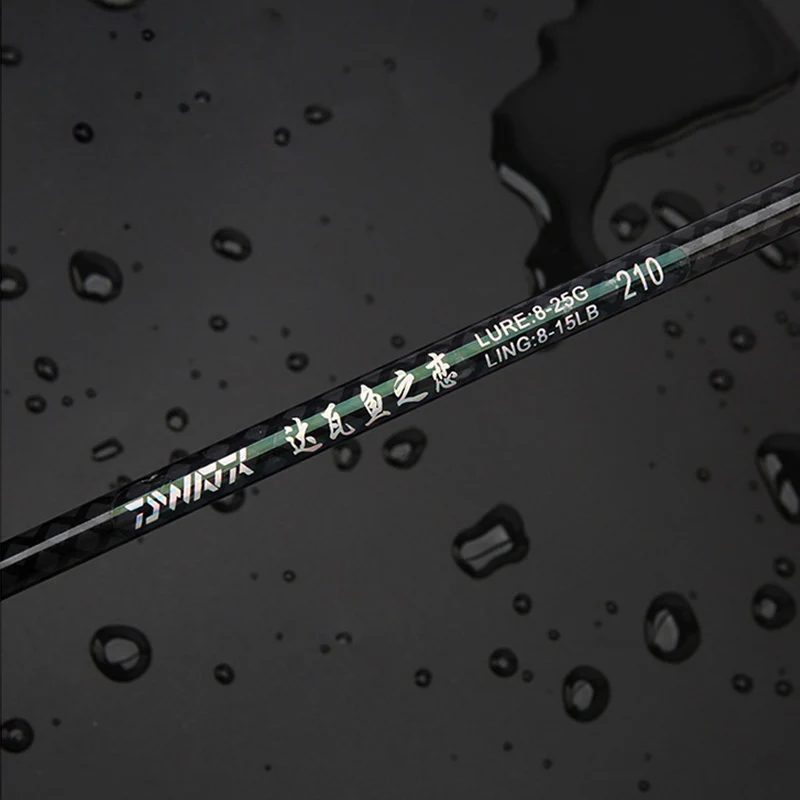 Catch.u-caña de pescar de fibra de carbono/vidrio, señuelo giratorio/fundición, 8-25g, línea WT 8-15LB, señuelo rápido para lubina - imagen 3