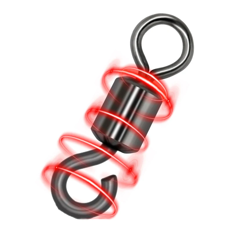 FTK-conector de pesca de 50 piezas, anillos giratorios, Pin de enclavamiento, señuelo de línea de anzuelo de acero inoxidable, aparejos de pesca - imagen 5