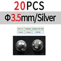 3.5mm 20pcs Silver