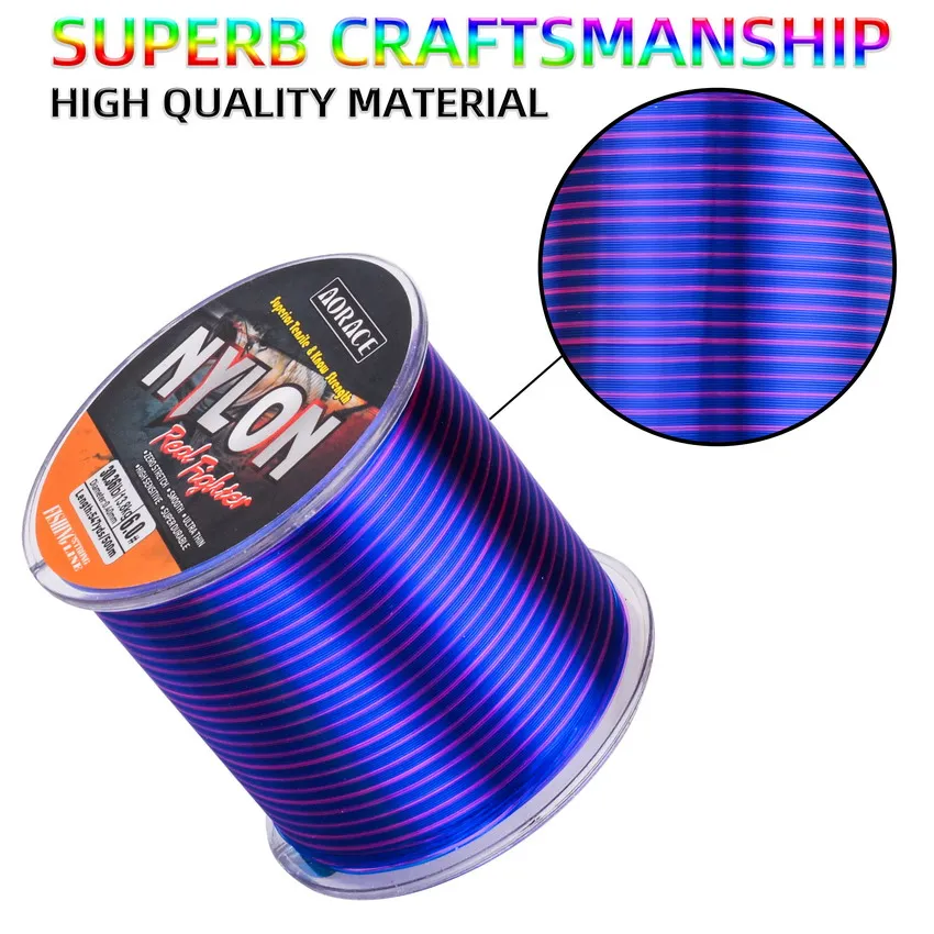 Línea de pesca de nailon de alta calidad, 500m, monofilamento japonés súper fuerte, accesorios de pesca para lubina, carpa y pescado - imagen 4