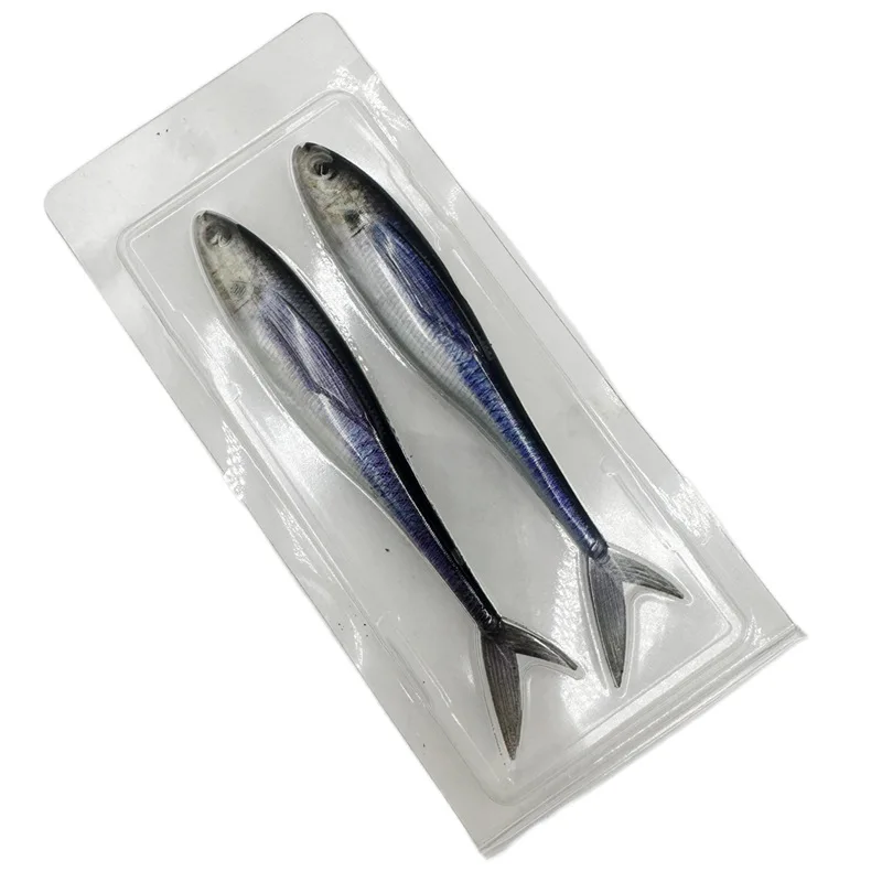 1 Uds 11g 12,5 cm 3D pesca Trolling atún caballa agua de mar cebo señuelos plástico suave señuelo Swimbait para pesca de lubina Thkfish - imagen 2