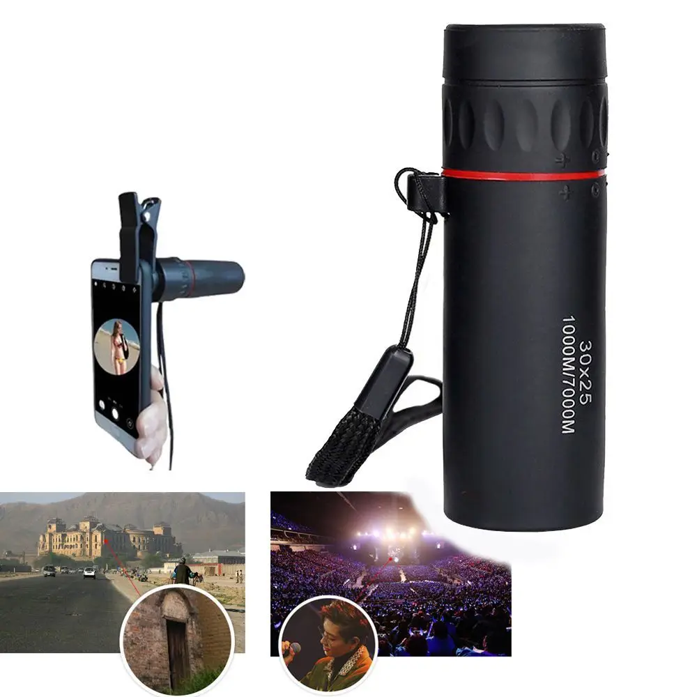 Mini telescopio portátil para viajes, caza, conciertos, turismo, Zoom 10X, Monocular, accesorios de escalada - imagen 2